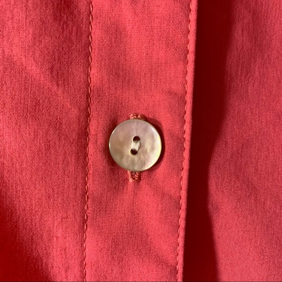 Finley Coral Button Front Tunic Blouse - Picture 4 of 9